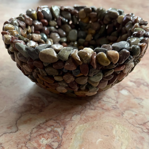 Handmade Multi-Color Pebble Bowl - Picture 4 of 5